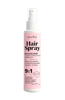 Мультиспрей для волос 9 в 1 EkoLine Hair Spray с термозащитным эффектом, 100 мл