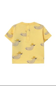 Детская хлопковая футболка Tinycottons DUCKS BABY TEE