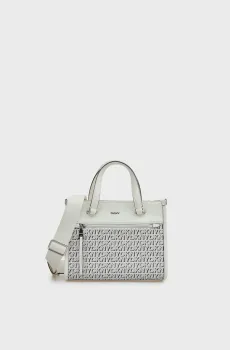 Женская белая сумка с узором ZOIE Белый ONESIZE DKNY R42A5F54
