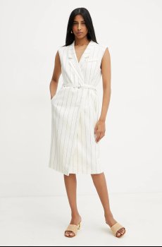 Льняное платье BOSS