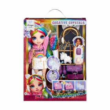 Детский игровой набор с куклой Rainbow High Creative Crystals Амайя, с аксессуарами, 27 см, от 8 лет (121411) Детский игровой набор с куклой Rainbow High Creative Crystals Амайя, с аксессуарами, 27 см, от 8 лет (121411)