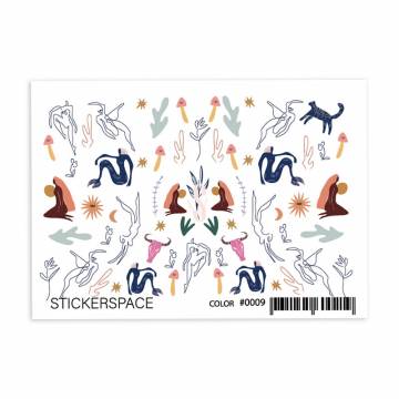 Наклейки для дизайна ногтей StickersSpace Sliders Color (0009) Наклейки для дизайна ногтей StickersSpace Sliders Color (0009)