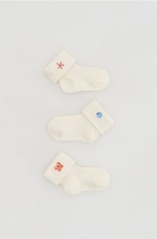 Reserved - Шкарпетки, 3 пари - кремовий - 546JN-01X