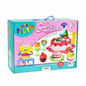 Набор для творчества Strateg Мистер тесто Cake Maker на украинском языке, 31.6*22.8*11 см, от 3 лет, 53 элемента (41031) Набор для творчества Strateg Мистер тесто Cake Maker на украинском языке, 31.6*22.8*11 см, от 3 лет, 53 элемента (41031)