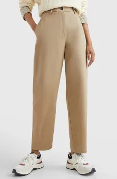Женские бежевые чиносы BALLOON CO CASUAL Бежевый XXS Tommy Hilfiger WW0WW37087