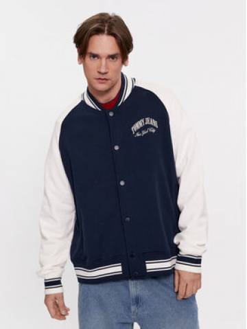 Tommy Jeans Світшот Varsity DM0DM18400 Cиній Relaxed Fit Tommy Jeans Світшот Varsity DM0DM18400 Cиній Relaxed Fit