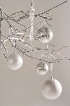 Ялинкові кулі, 4 шт. - срібний
