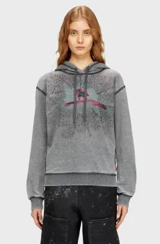 Женское серое худи F-NORMY-HOOD-S1 Серый M Diesel A21863 0SLCZ