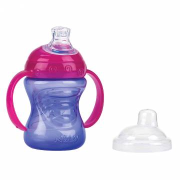 Поїльник Nuby No Spill з ручками фіолетовий (NV0404003/NV0404003prpl) Поїльник Nuby No Spill з ручками фіолетовий (NV0404003/NV0404003prpl)
