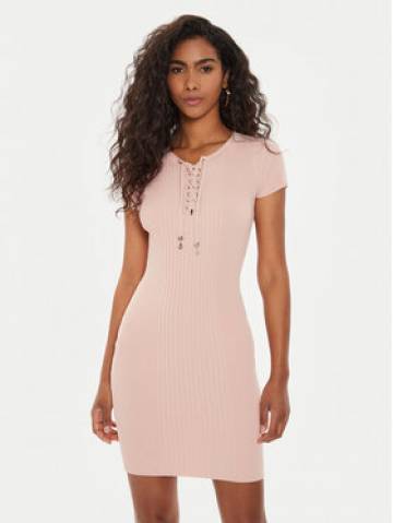 Guess Трикотажна сукня W4YK06 Z2V62 Рожевий Bodycon Fit Guess Трикотажна сукня W4YK06 Z2V62 Рожевий Bodycon Fit