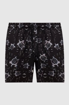 Черные шорты для плавания Bubble Turtles