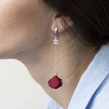 Серебряные серьги "Лепесточки" 122133 Серебряные серьги "Лепесточки" 122133