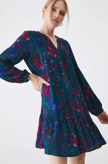 Платье Medicine цвет бирюзовый mini oversize Платье Medicine цвет бирюзовый mini oversize