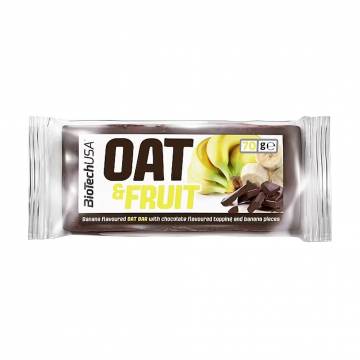 Протеиновый батончик BioTech USA Oat & Fruit Bar Шоколад и банан, 70 г Протеиновый батончик BioTech USA Oat & Fruit Bar Шоколад и банан, 70 г