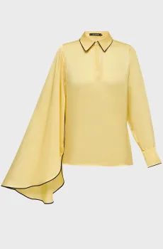 Женская желтая блуза FLUID Желтый 44 Karl Lagerfeld B2W11044
