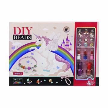 Детский набор бисера Diy Beads в коробке, от 6 лет, 180 шт (LD6031) Детский набор бисера Diy Beads в коробке, от 6 лет, 180 шт (LD6031)