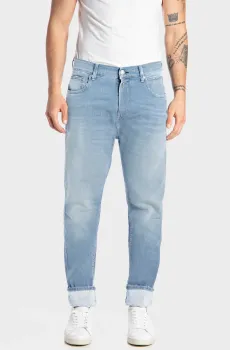 Мужские голубые джинсы Голубой 36-34 Replay M1030 .000.285 652