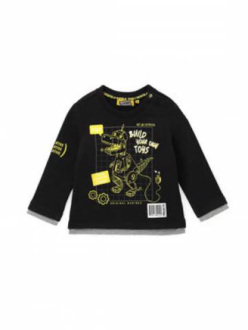 Original Marines Longsleeve DCA0705NM Чорний Regular Fit Original Marines Longsleeve DCA0705NM Чорний Regular Fit