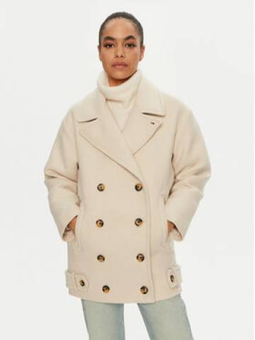 Tommy Jeans Демісезонний плащ DW0DW19752 Бежевий Regular Fit Tommy Jeans Демісезонний плащ DW0DW19752 Бежевий Regular Fit