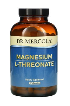 Магний L-Треонат Dr. Mercola Magnesium L-Threonate, 270 капсул