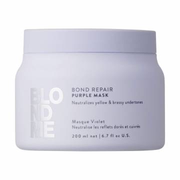 Фиолетовая маска Schwarzkopf Professional BlondMe Bond Repair Purple Mask для светлых волос, 200 мл Фиолетовая маска Schwarzkopf Professional BlondMe Bond Repair Purple Mask для светлых волос, 200 мл