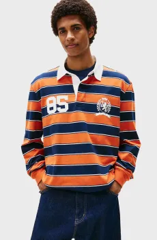 Мужское поло в полоску STRIPE RUGBY Разноцветный L Tommy Jeans DM0DM22074