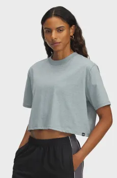 Женская голубая футболка UA Rival SS Голубой L Under Armour 1389721-587
