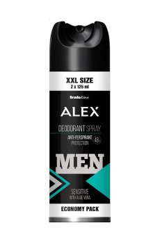 Уценка! Мужской дезодорант-спрей Bradoline Alex XXL Sensitive Deodorant Spray, 250 мл