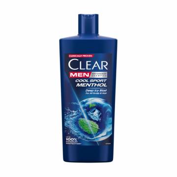 Мужской шампунь для волос Clear Men Cool Sport Menthol Ледяная свежесть, против перхоти, с ментолом, 610 мл Мужской шампунь для волос Clear Men Cool Sport Menthol Ледяная свежесть, против перхоти, с ментолом, 610 мл
