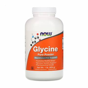 Глицин NOW foods Glycine Pure Powder 3000 мг, в порошке, 454 г Глицин NOW foods Glycine Pure Powder 3000 мг, в порошке, 454 г
