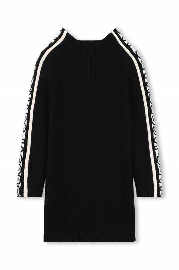 Детское платье с примесью шерсти Marc Jacobs цвет чёрный mini прямое W60235 Детское платье с примесью шерсти Marc Jacobs цвет чёрный mini прямое W60235