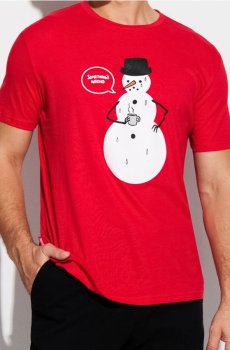 Майка з написом - червоний