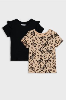 Бавовняні футболки 2 пак - кавовий