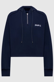 Синие худи с молнией