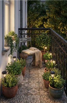 Садовий сонячний LED ліхтар для встановлення в ґрунт - чорний