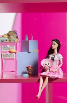 Лялька з аксесуарами - різнобарвний