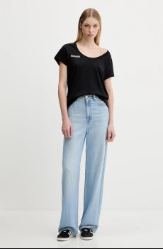 Хлопковая футболка Pangaia Lightweight Scoop Neck T-Shirt