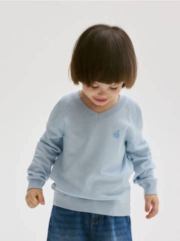Reserved - BOYS` SWEATER - блідо-блакитний - 547BF-05X Reserved - BOYS` SWEATER - блідо-блакитний - 547BF-05X