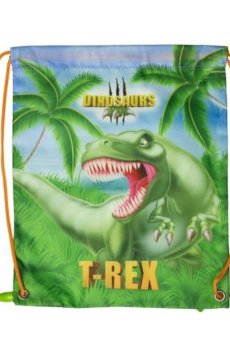 Детская сумка для ланч-бокса Stor Dinosaurs на шнурке, от 3 лет, зеленая, 1 шт (26254)