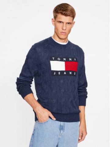 Tommy Jeans Светр Flag DM0DM17762 Cиній Relaxed Fit Tommy Jeans Светр Flag DM0DM17762 Cиній Relaxed Fit