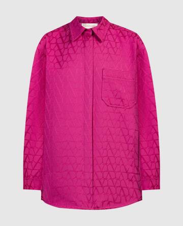 Розовая куртка Toile Iconographe в стиле рубашки Розовая куртка Toile Iconographe в стиле рубашки