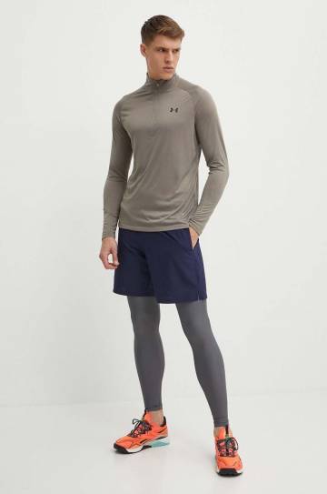 Тренировочные леггинсы Under Armour Iso-Chill цвет серый однотонные Тренировочные леггинсы Under Armour Iso-Chill цвет серый однотонные