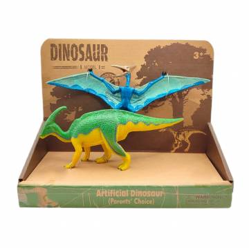 Набір фігурок Bibi Toys Динозаври блакитний та жовто-зелений (762169BT/2) Набір фігурок Bibi Toys Динозаври блакитний та жовто-зелений (762169BT/2)