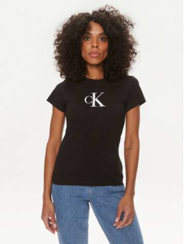 Calvin Klein Jeans Футболка Satin J20J222343 Чорний Slim Fit Calvin Klein Jeans Футболка Satin J20J222343 Чорний Slim Fit