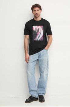 Хлопковая футболка BOSS