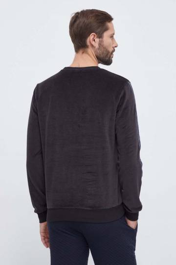 Кофта лаунж Tommy Hilfiger цвет чёрный с аппликацией Кофта лаунж Tommy Hilfiger цвет чёрный с аппликацией