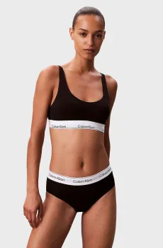 Женский черный бюстгальтер LIGHTLY LINED BRALETTE Черный XS Calvin Klein LV00QF8503