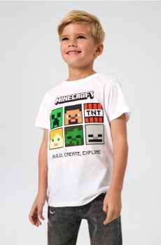 Футболка Minecraft - білий