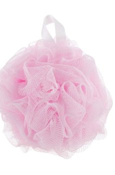 Мочалка Balmy Naturel Bath Pouf Medium синтетическая, средняя, розовая (02502-01)