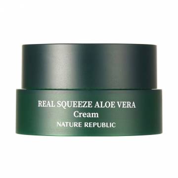 Крем для лица Nature Republic Real Squeeze Aloe Vera Cream, 55 мл Крем для лица Nature Republic Real Squeeze Aloe Vera Cream, 55 мл